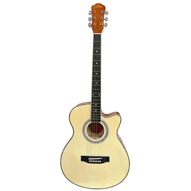 GUITARRA ELECTRO ACUSTICA CW NATURAL 40" SEVILLANA 6299 Cuerdas Metalicas