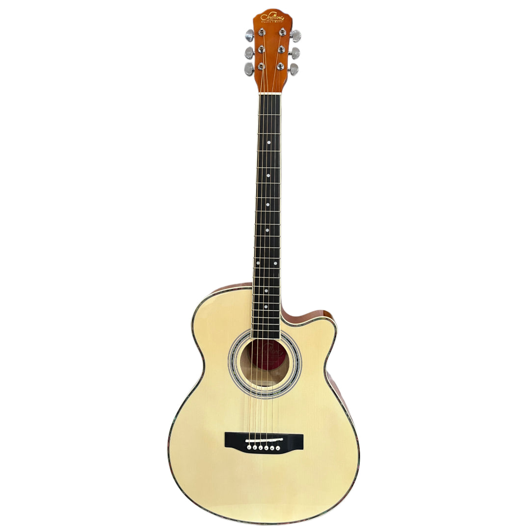 GUITARRA ELECTRO ACUSTICA CW NATURAL 40" SEVILLANA 6299 Cuerdas Metalicas