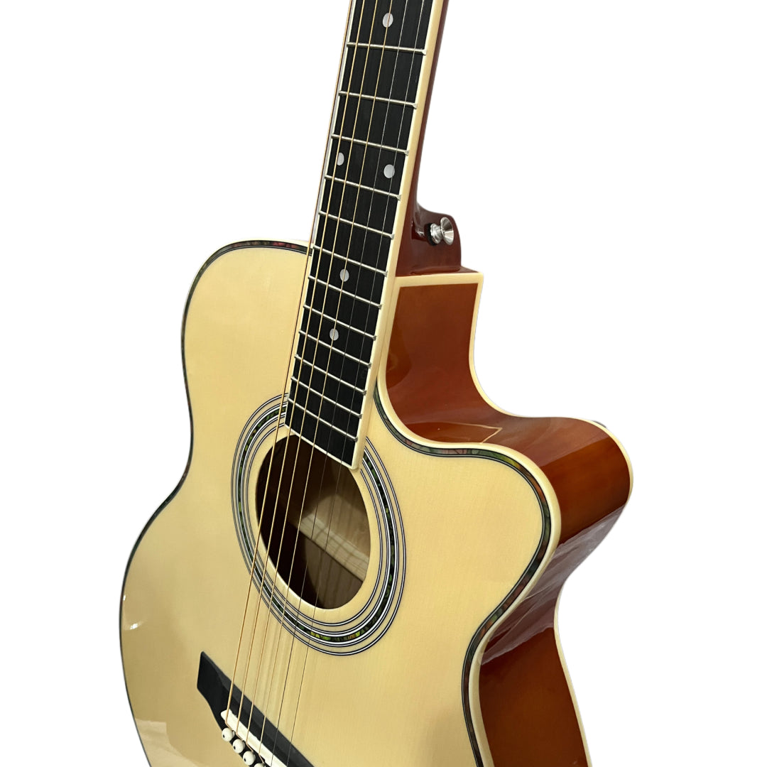 GUITARRA ELECTRO ACUSTICA CW NATURAL 40" SEVILLANA 6299 Cuerdas Metalicas