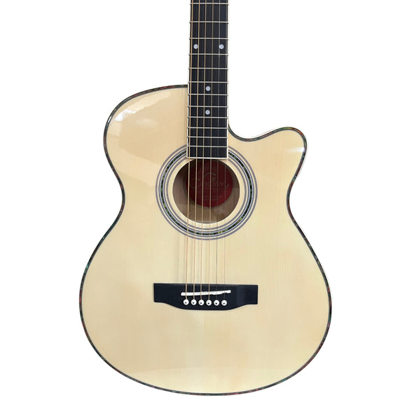 GUITARRA ELECTRO ACUSTICA CW NATURAL 40" SEVILLANA 6299 Cuerdas Metalicas
