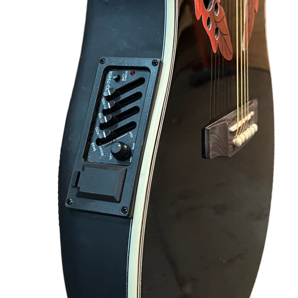 Guitarra Electro Acustica 41" Bilbao  NEGRA BIL-800CE-BK FIBRA