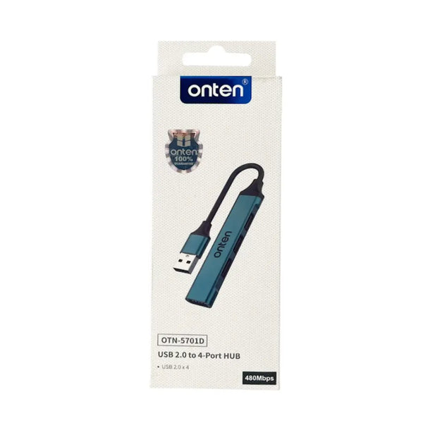 HUB 4 PUERTOS USB 2.0 OTN-5701D ONTEN