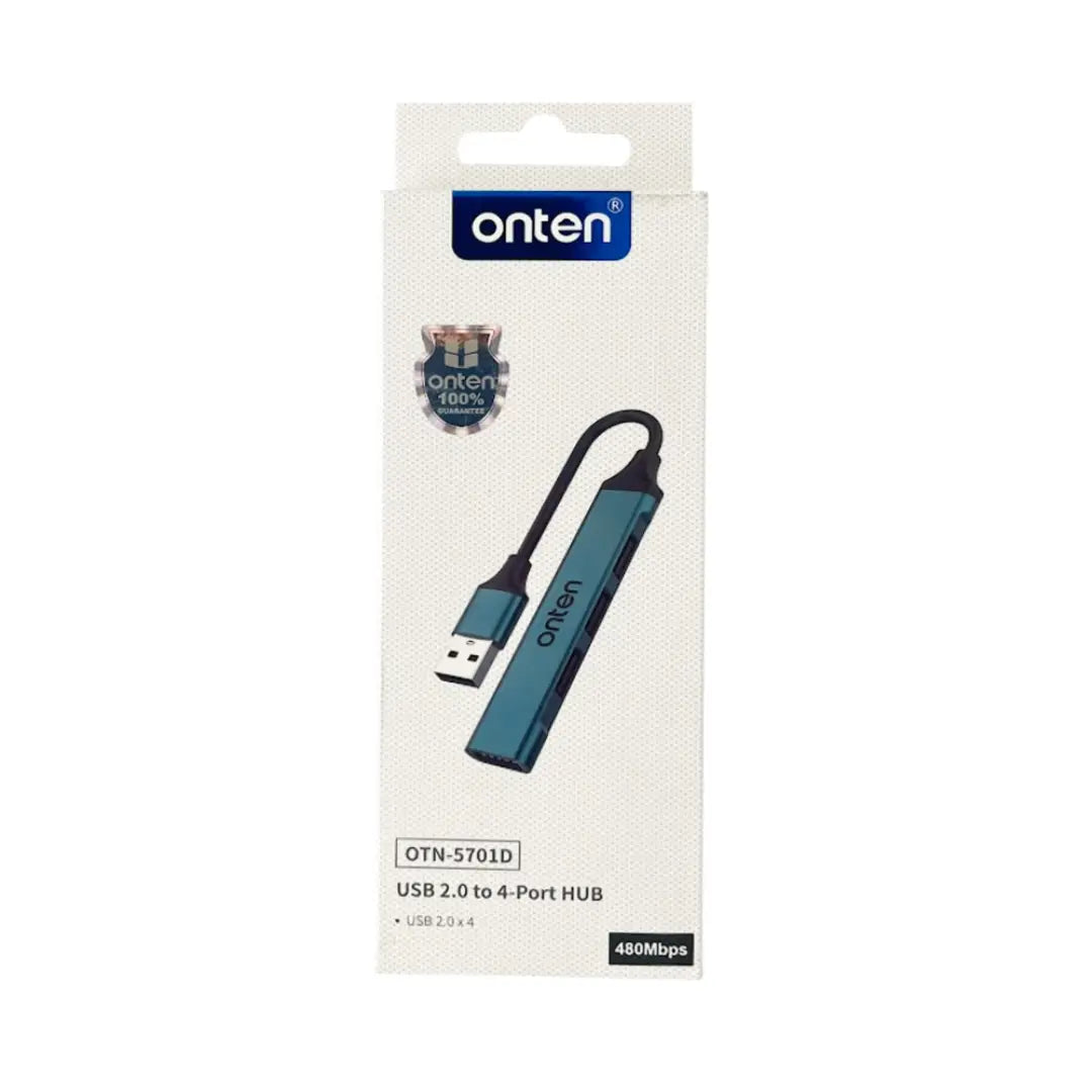 HUB 4 PUERTOS USB 2.0 OTN-5701D ONTEN