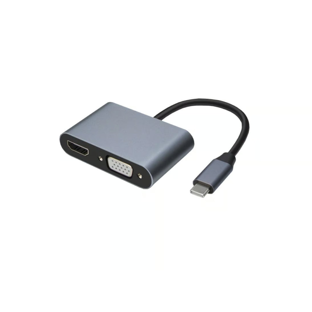 HUB TIPO C A HDMI-VGA-USB 3.0-USB C TL364 TECNOLAB