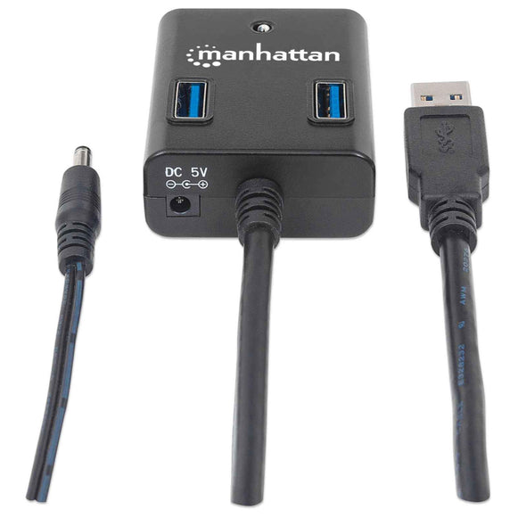 Hub USB 3.0 Activo Manhattan (162302)