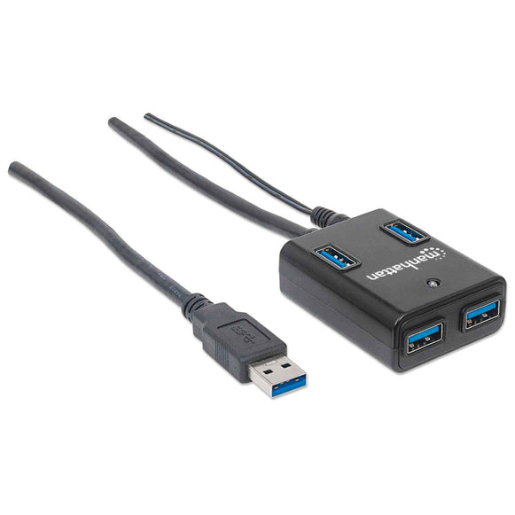 Hub USB 3.0 Activo Manhattan (162302)