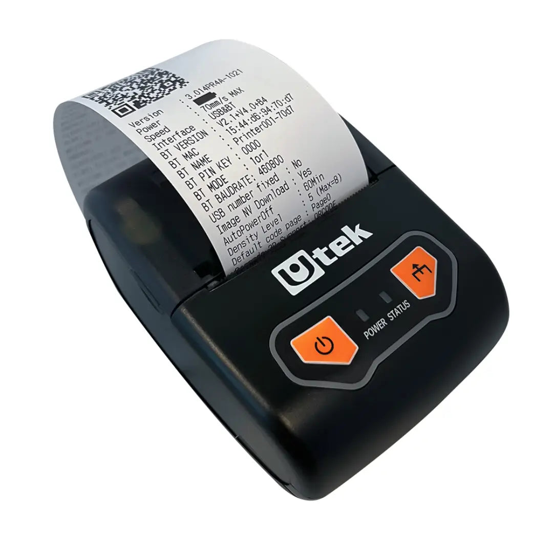 IMPRESORA TERMICA PORTATIL USB+BT 58MM UTEK UT-PRT205BT