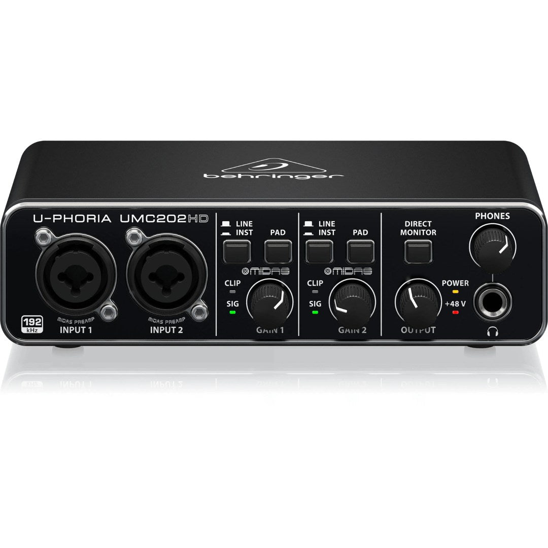 INTERFAZ DE AUDIO USB UMC202HD U-PHORIA BEHRINGER