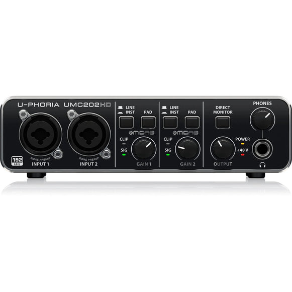 INTERFAZ DE AUDIO USB UMC202HD U-PHORIA BEHRINGER