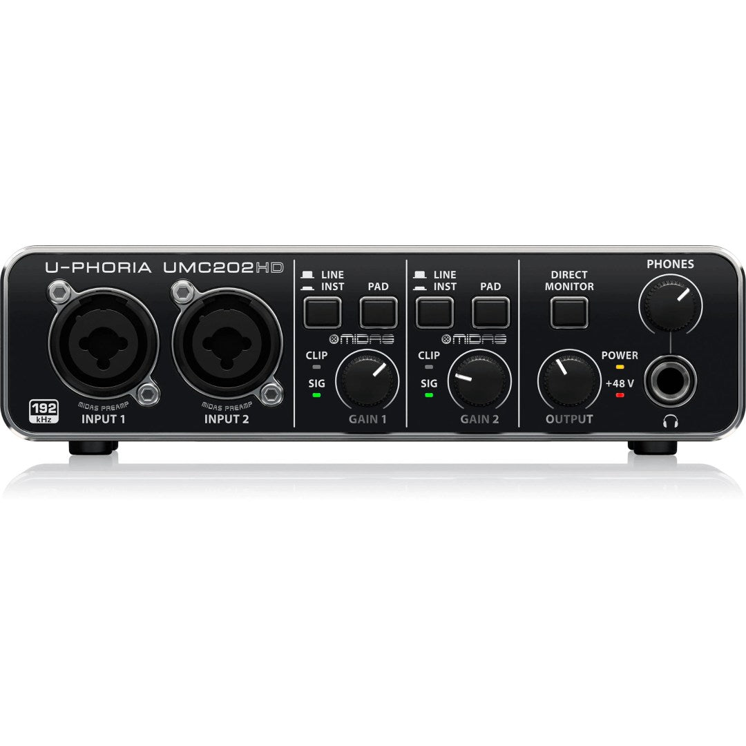 INTERFAZ DE AUDIO USB UMC202HD U-PHORIA BEHRINGER