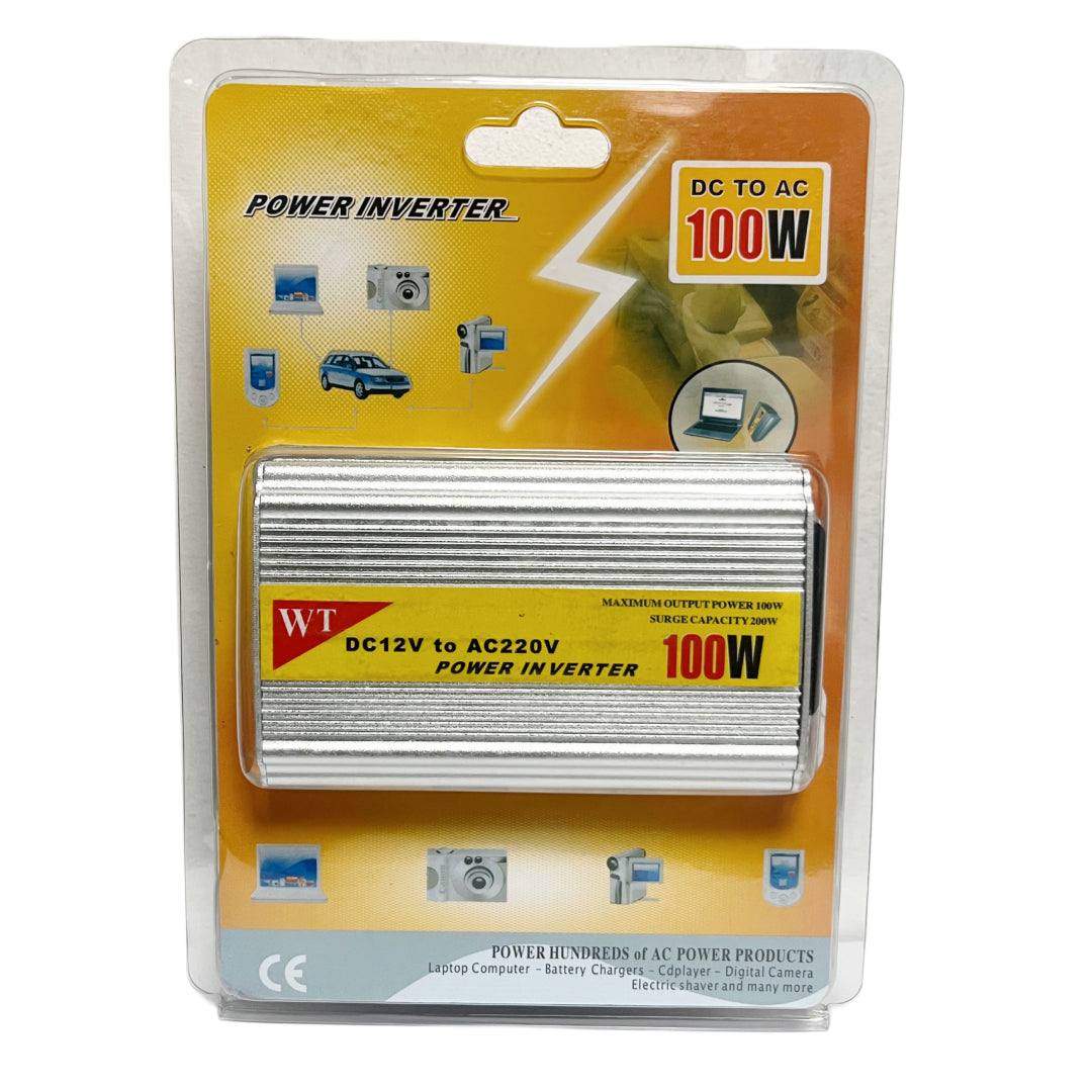 INVERSOR DE CORRIENTE AUTO 12V-220V 50HZ 100W