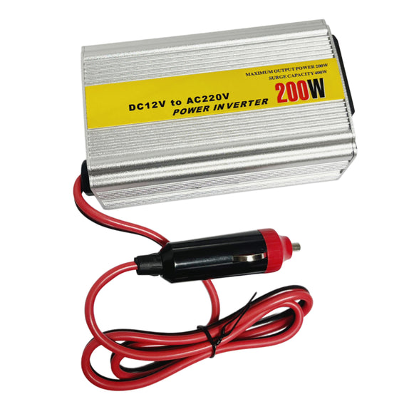 INVERSOR DE CORRIENTE AUTO 12V-220V 50HZ 200W