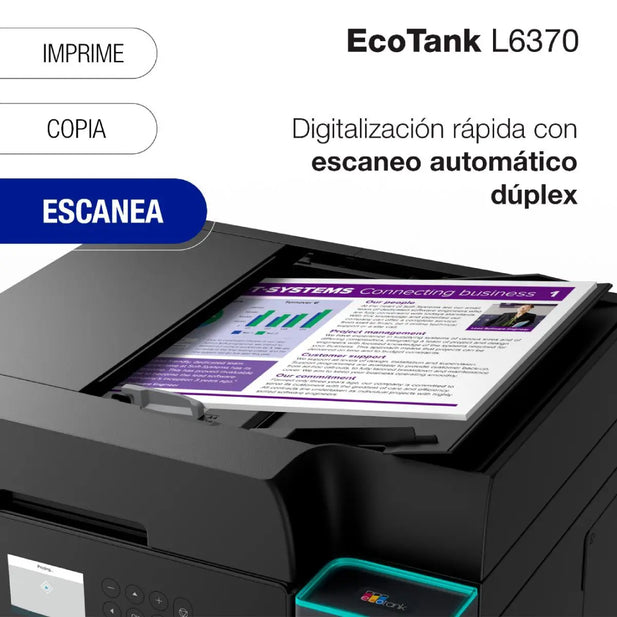Impresora Epson Ecotank L6370 Multifuncional Wifi