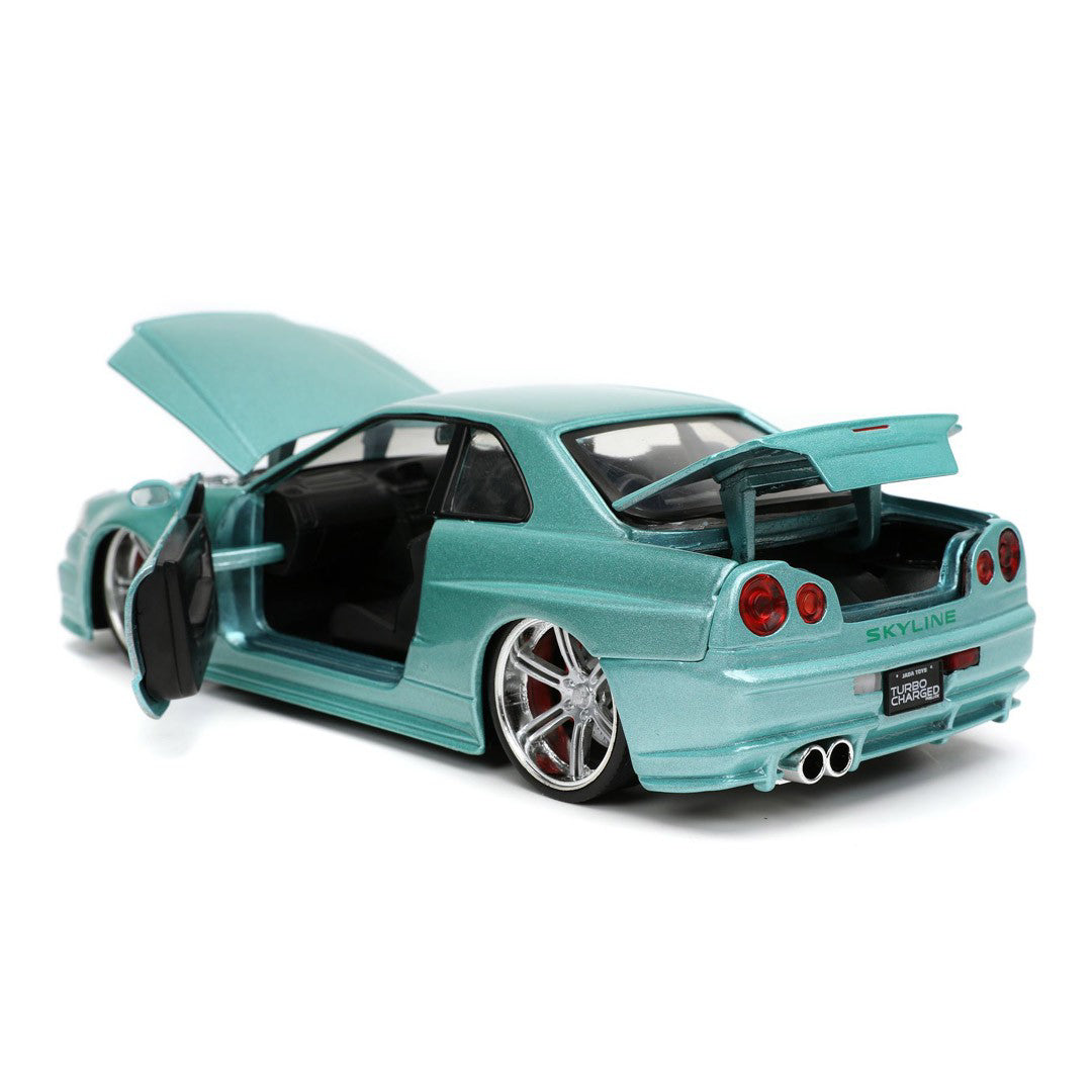 Auto a Escala Rapido y Furioso Brian's Nissan Skyline GT-R (R34) 1:24 JADA 32608