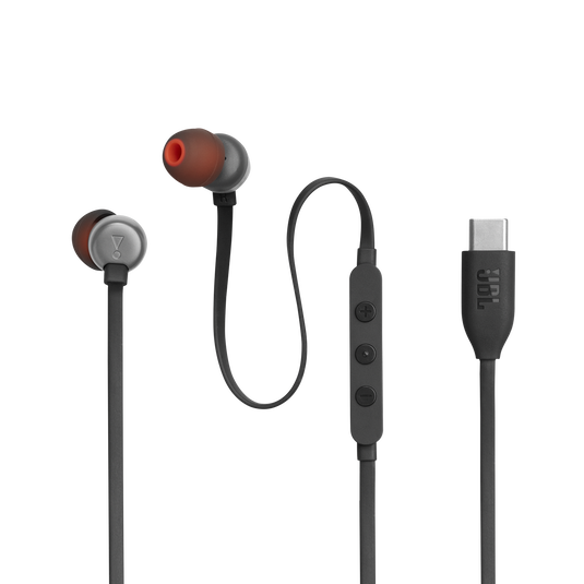 Audífonos JBL Tune 310C USB-C In-Ear Pure Bass Hi-Res Micrófono Integrado Negro