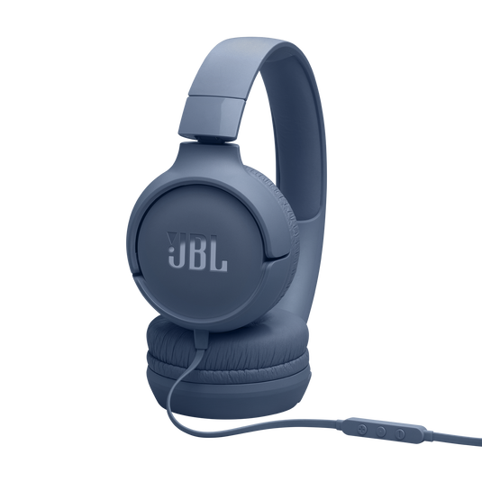 Audífonos JBL Tune 520C USB-C Azul On-Ear Con Cable Hi-Res 10-40kHz Pure Bass
