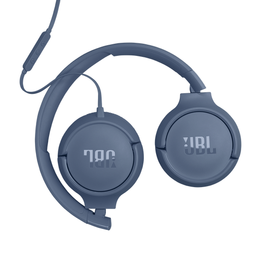 Audífonos JBL Tune 520C USB-C Azul On-Ear Con Cable Hi-Res 10-40kHz Pure Bass