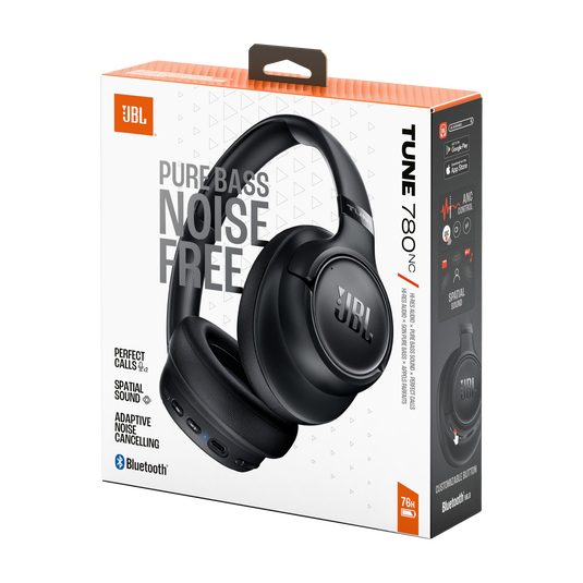 Audífonos JBL Tune 780NC Negro Over-Ear ANC 76h Spatial Sound Plegable