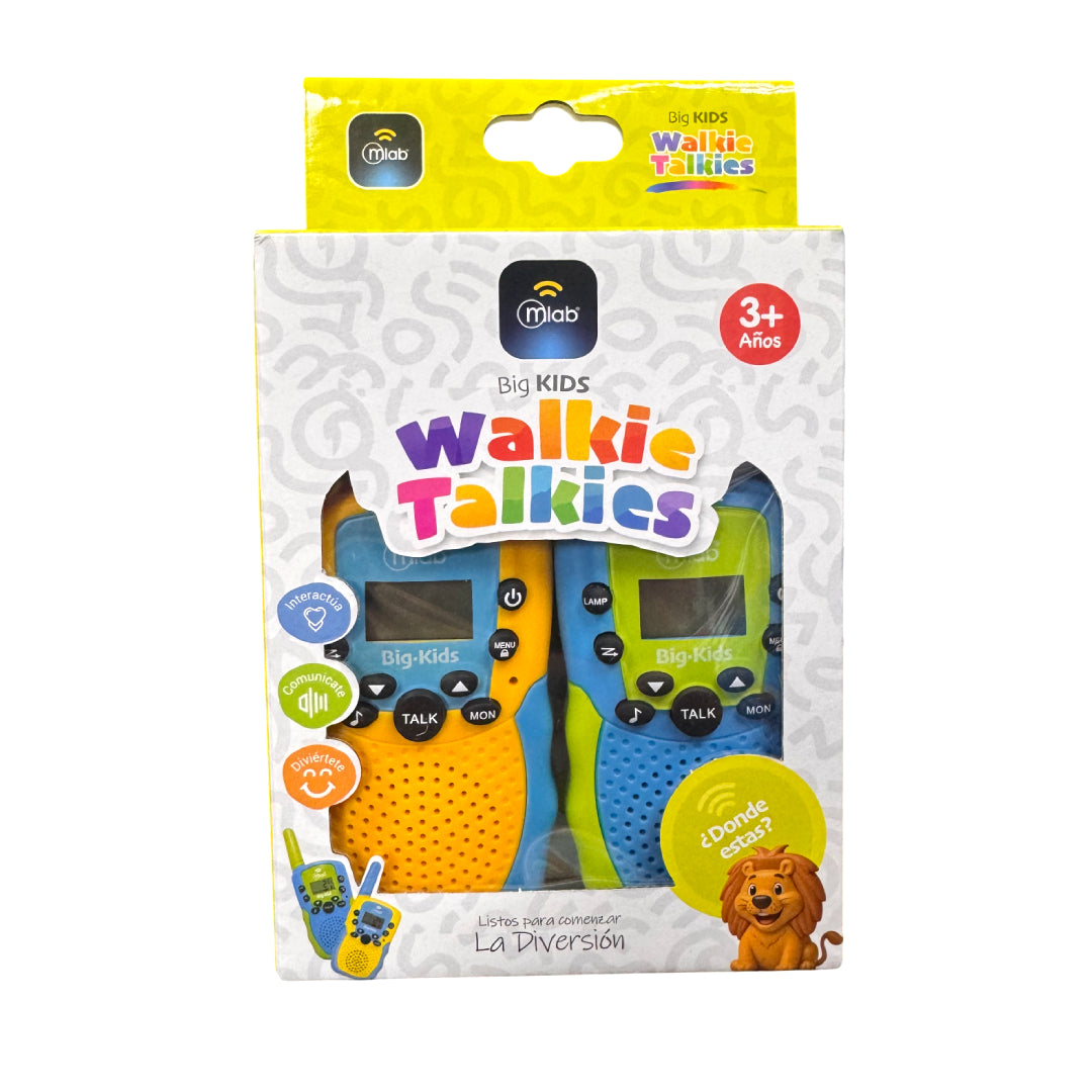 KIT RADIOS WALKIE TALKIES BIG KIDS 22 CANALES MLAB 9651