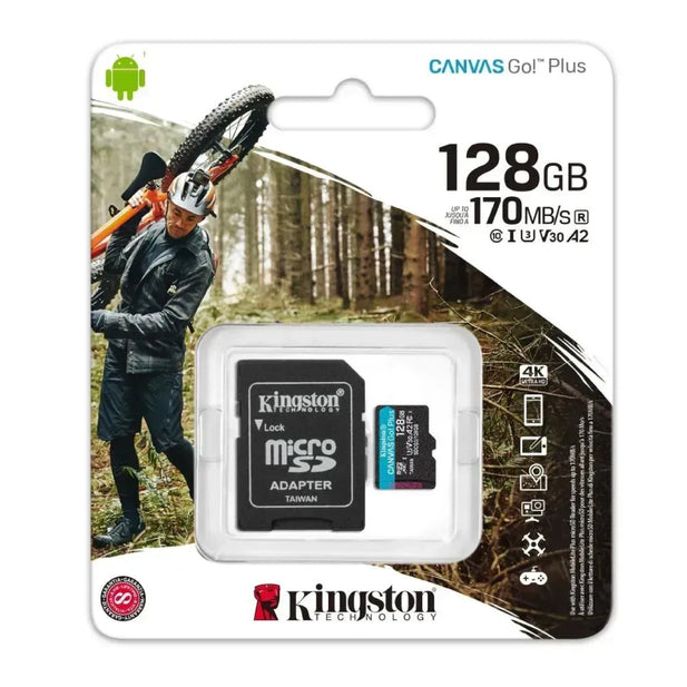Kingston Memoria Micro sd 128Gb Canvas Go Plus