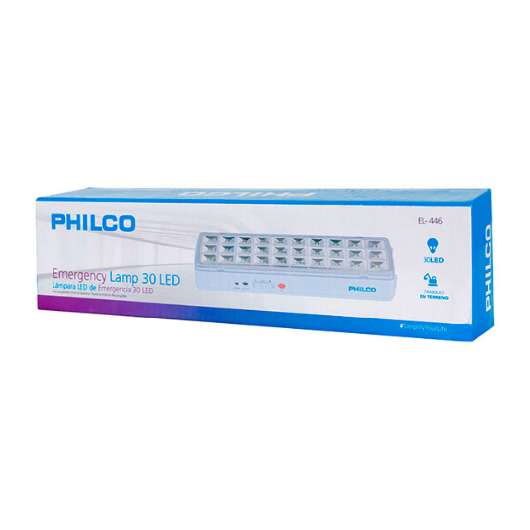 LAMPARA DE EMERGENCIA 30 LED PHILCO EL446