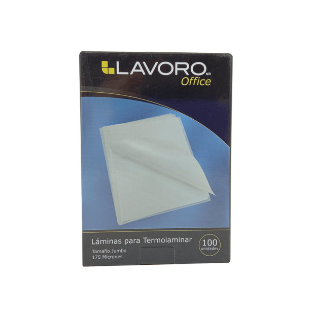 LAMINAS Para plastificar o TERMOLAMINAR 80 X 115 MM175 MICRONES LAVORO 432873