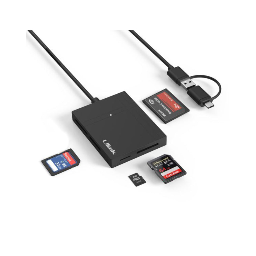 LECTOR DE MEMORIAS UNIVERSAL USB 3.0 5 EN 1 ULINK UL-RD500