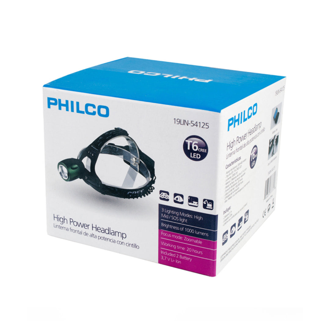 LINTERNA DE CABEZA CINTILLO LED 19LIN-54125 PHILCO