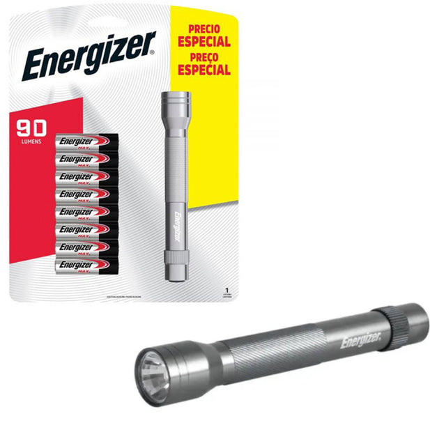 LINTERNA METALICA 90 LUM + 8 PILAS AA ENERGIZER 005154