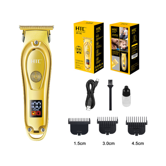 MAQUINA CORTAPELOS Y BARBA RECARGABLE HTC AT-176
