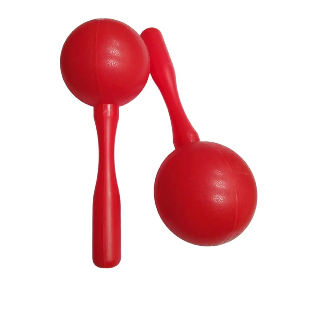 MARACAS PAR PLASTICO ROJO GCR