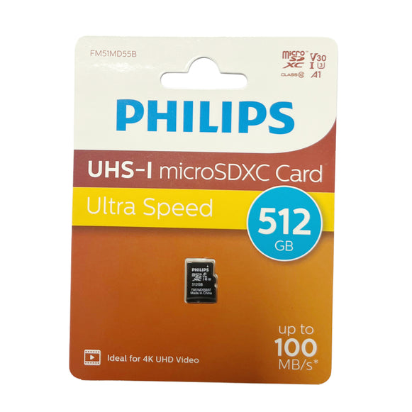 MEMORIA MICRO SD 512GB PHILIPS FM51MD55B