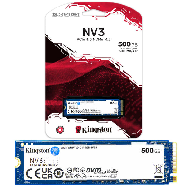 SSD Kingston NV3 500GB NVMe PCIe 4.0 x4 M.2 2280 5000MB/s SNV3S/500G