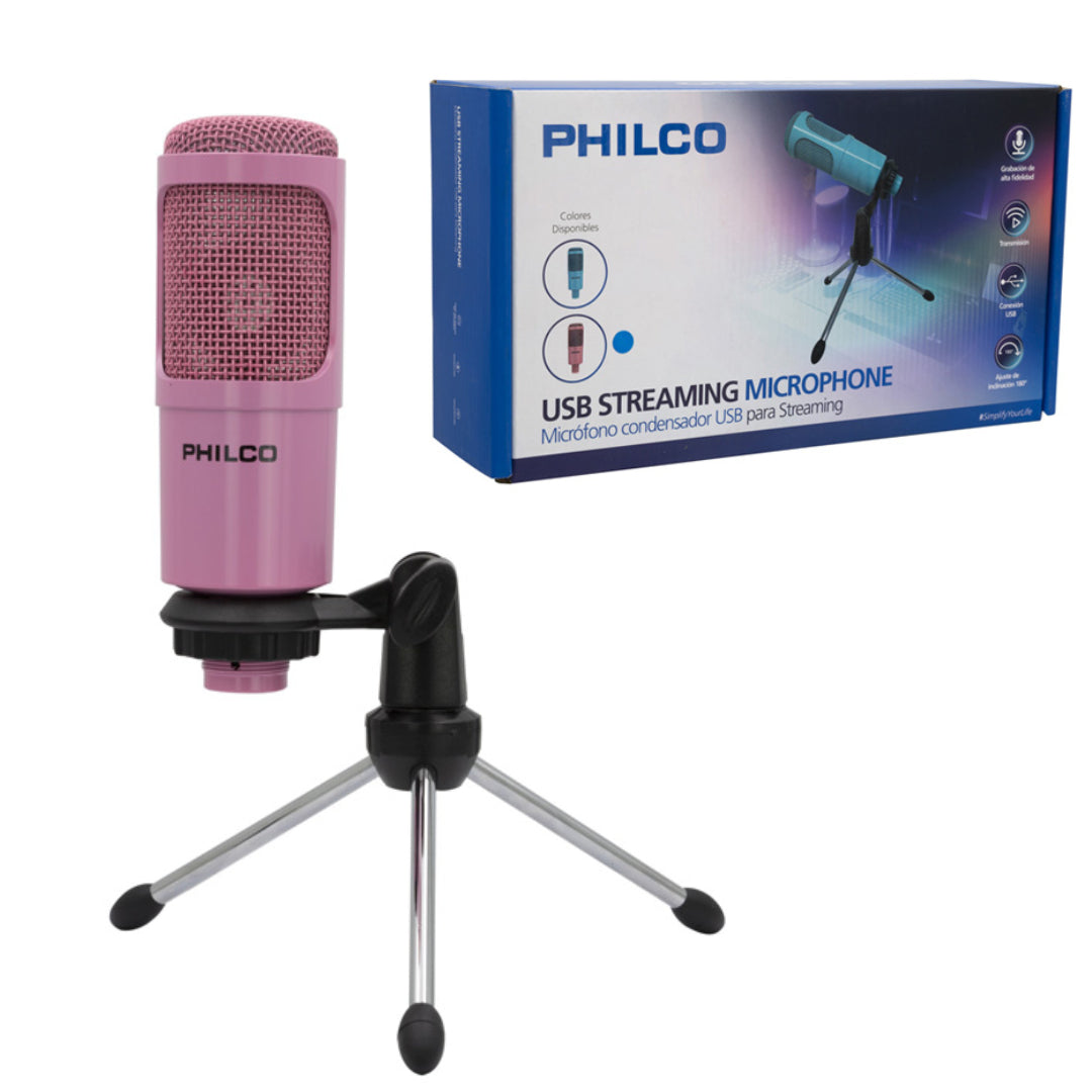 MICROFONO CONDENSADOR USB ROSA PHILCO 26PLC31625