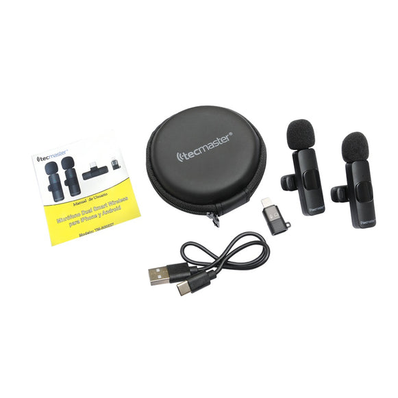 MICROFONO INAL. DOBLE TIPO-C-LIGHTNING TECMASTER TM-300527
