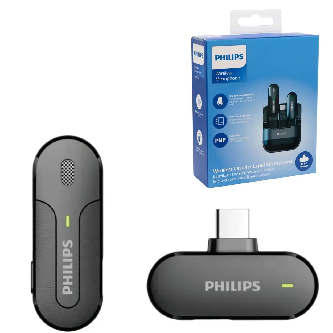 MICROFONO INALAMBRICO LAVALIER TIPO-C PHILIPS DLM9001C
