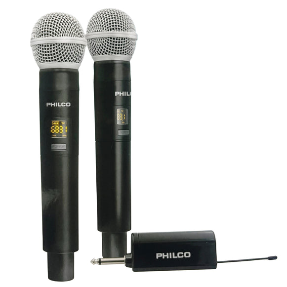 MICROFONO INAL DOBLE UHF PHILCO WM314