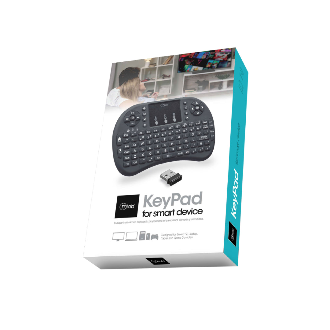MINI TECLADO INALAMBRICO CON TOUCHPAD USB MLAB 9077 – Fotosol