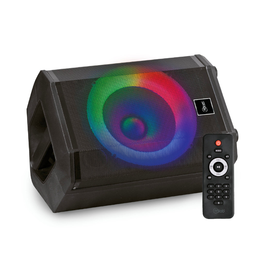 PARLANTE 8" + MICROFONO BT RGB FLAMING CHROMA SOUND MLAB 9479