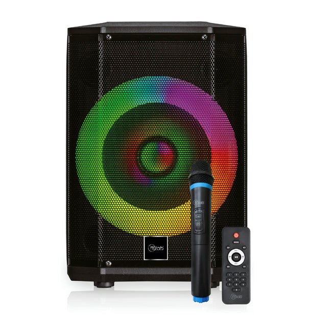 PARLANTE 8" + MICROFONO BT RGB FLAMING CHROMA SOUND MLAB 9479