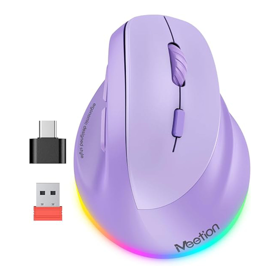 MOUSE ERGONOMICO BT/INAL PURPURA BTM010R MEETION