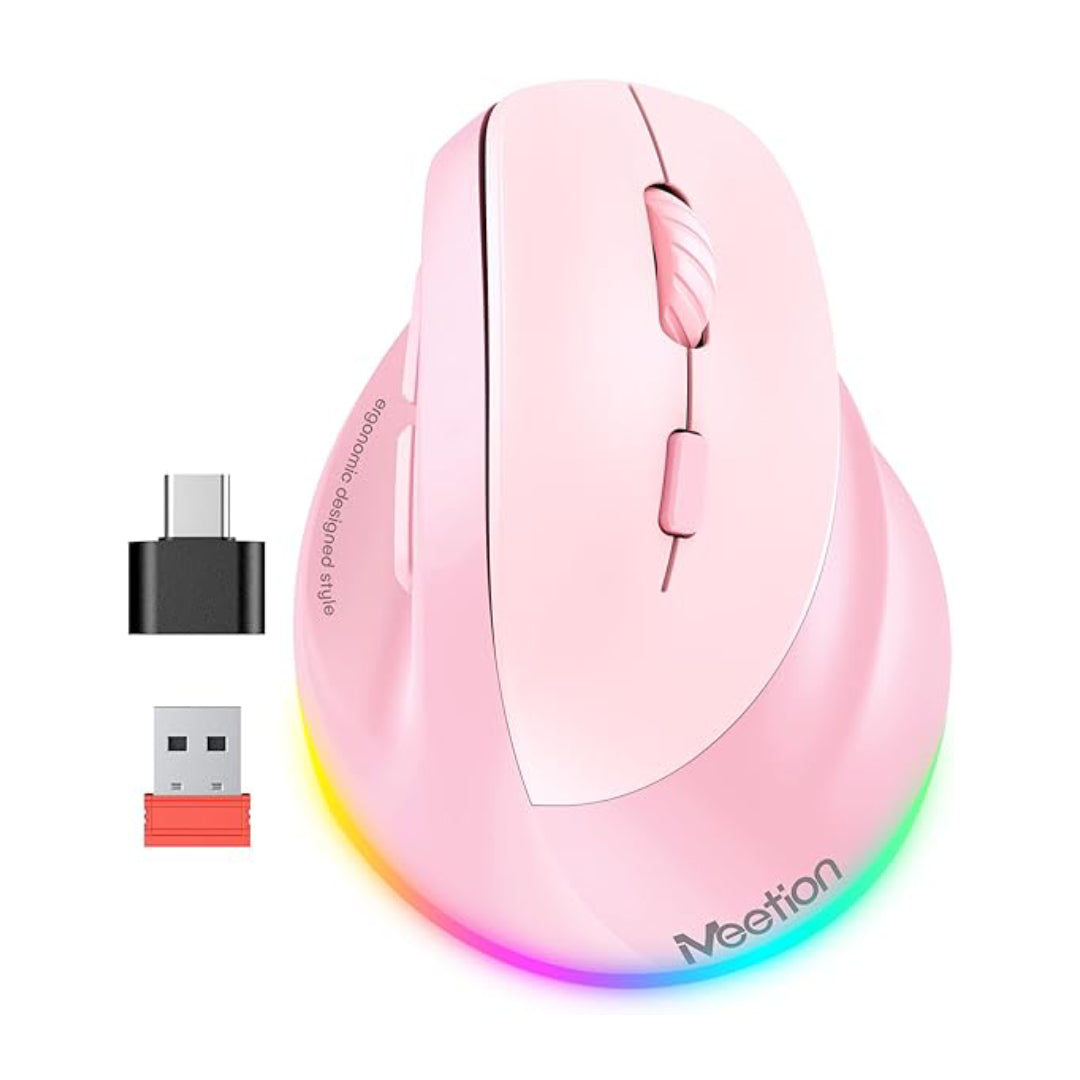 MOUSE ERGONOMICO BT/INAL ROSA BTM010R MEETION