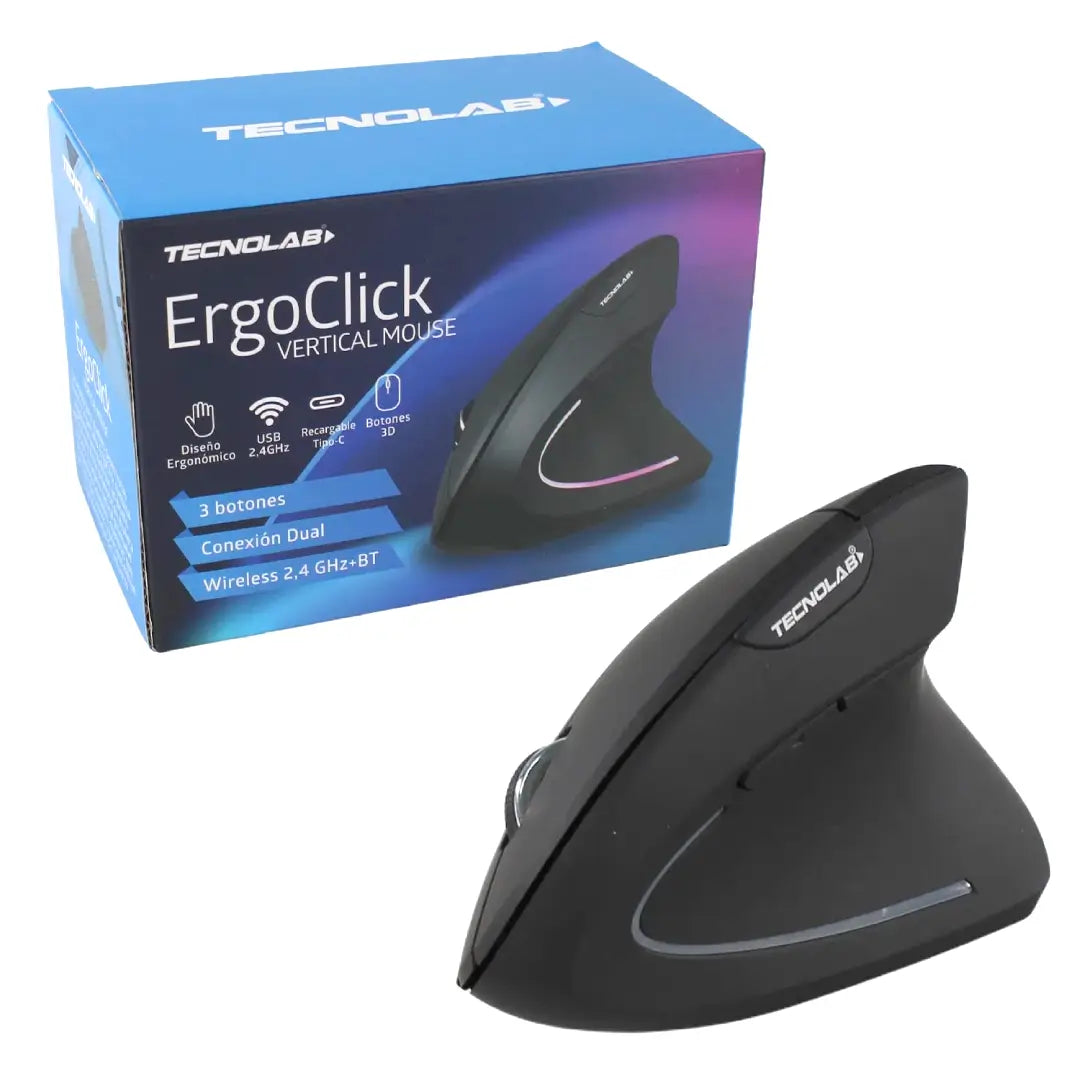 MOUSE ERGONOMICO VERTICAL BT/INAL. TECNOLAB TL728