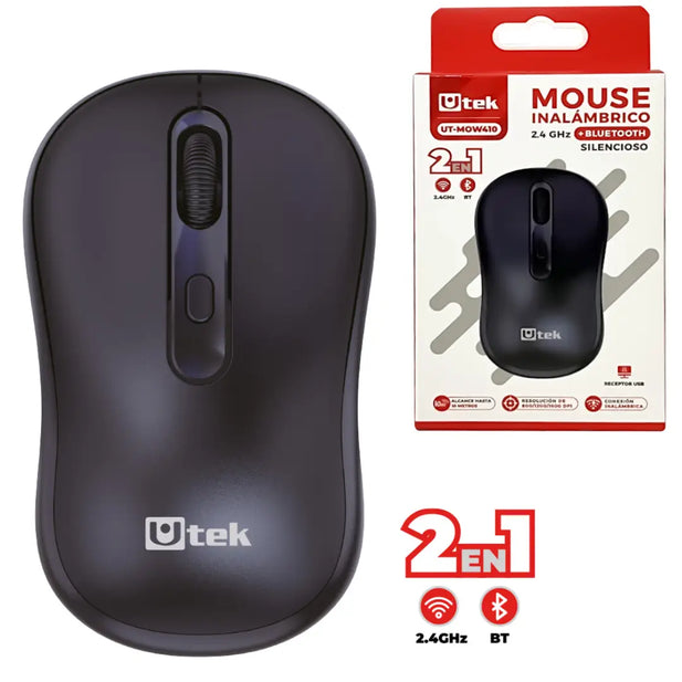 MOUSE INALAMBRICO/BT UT-MOW410 UTEK