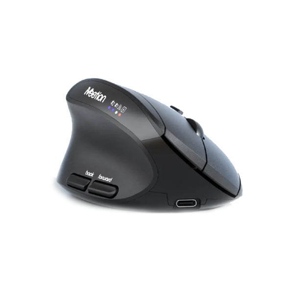 Mouse Vertical Inalámbrico Zurdo Meetion BTM008L Bluetooth/ 2.4G