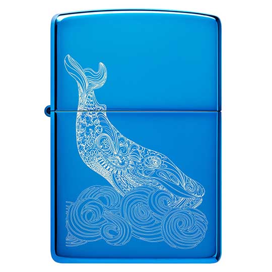 ZIPPO MODELO 20446 WHALE WAVE