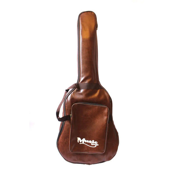 FUNDA PARA GUITARRA ELECTRICA DE CUERO CAFE 10MM MUB-125E MUSIC BAGS