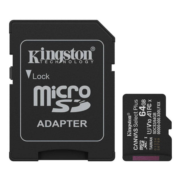 Memoria Micro SD 64Gb Canvas Select Plus Kingston