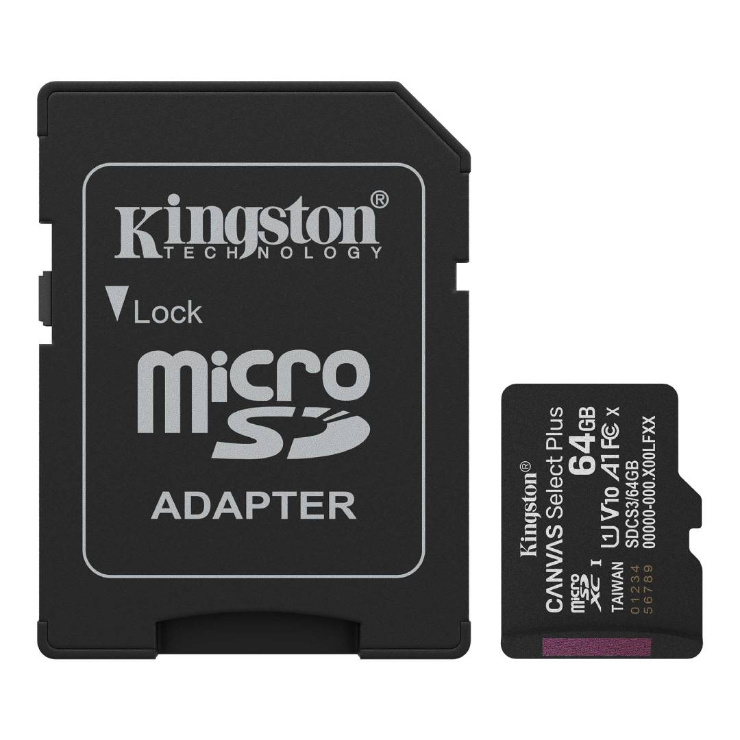 Memoria Micro SD 64Gb Canvas Select Plus Kingston