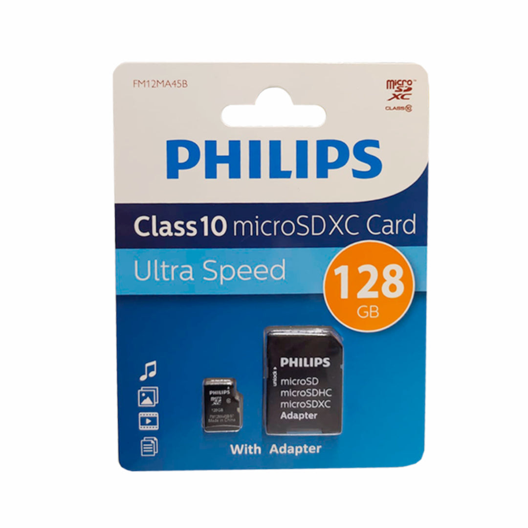 Micro SDXC 128GB ULTRA SPEED PHILIPS – Fotosol